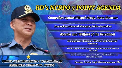 7 focus agenda of rd ncrpo|7FOCUS AGENDA OF RD, .